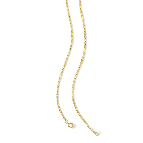 14K Hollow Gold Diamond-Cut Valentino Chain - 18"