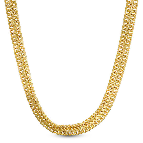 100 Gauge Sedusa Link Chain Necklace in 10K Gold Bonded Sterling Silver - 18"