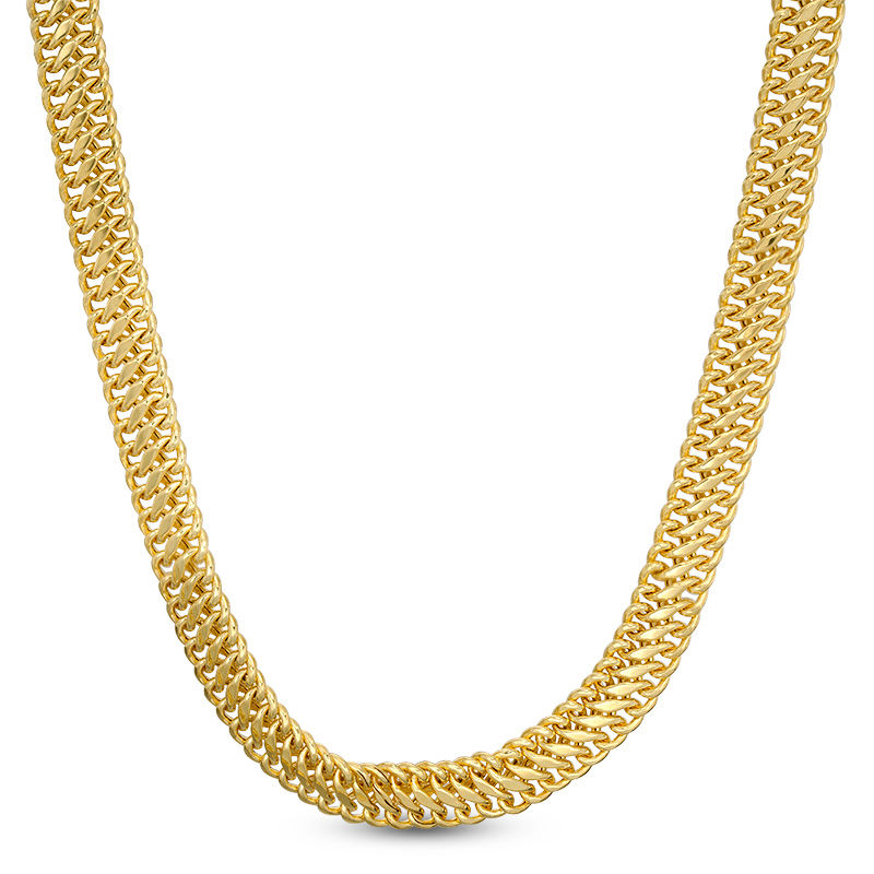 Main Image 1 of 100 Gauge Sedusa Link Chain Necklace in 10K Gold Bonded Sterling Silver - 18"