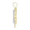 Thumbnail Image 2 of 1/3 CT. T.W. Diamond Beaded Dripping "C" Initial Necklace Charm in 10K Gold