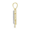 Thumbnail Image 2 of 1/3 CT. T.W. Diamond Beaded Dripping "J" Initial Necklace Charm in 10K Gold