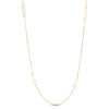 Thumbnail Image 1 of Diamond-Cut Long Oval Link Station Necklace in 10K Gold - 36"