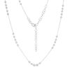 Thumbnail Image 1 of Child's Bead Cluster Station Necklace in Sterling Silver - 15"