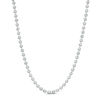 400 Gauge Diamond-Cut Bead Chain Necklace in Sterling Silver - 22"