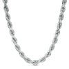 Thumbnail Image 1 of 180 Gauge Rope Chain Necklace in Sterling Silver - 30"