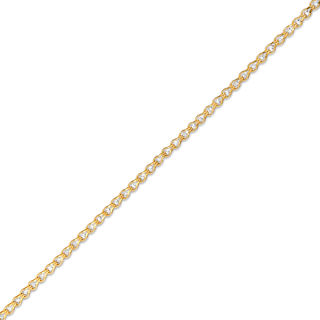 Crystal Caged Chain Bracelet in 10K Gold - 7.5"