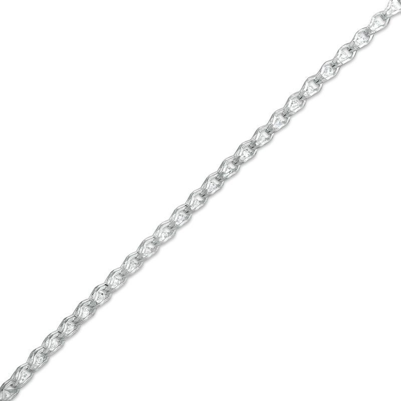 Main Image 1 of Child's Cubic Zirconia Chain Bracelet in Sterling Silver - 5.5"
