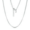 Thumbnail Image 1 of Child's Cubic Zirconia Chain Necklace in Sterling Silver - 15"