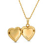 Thumbnail Image 2 of Child's 14K Gold Fill CZ Heart-Shaped Locket Pendant - 15"