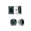 Thumbnail Image 0 of Black Cubic Zirconia Stud Earrings Set in Sterling Silver