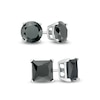 Thumbnail Image 1 of 7mm Black Cubic Zirconia Stud Earrings Set in Sterling Silver