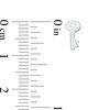 Thumbnail Image 3 of Lock and Key Mismatch Stud Earrings in Sterling Silver