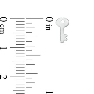 Lock and Key Mismatch Stud Earrings in Sterling Silver