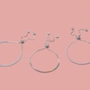 Thumbnail Image 2 of Light Blue and White Cubic Zirconia Accent Line Bolo Bracelet in Sterling Silver - 9.5"