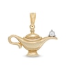 Thumbnail Image 1 of Cubic Zirconia Genie Lamp Necklace Charm in 10K Gold