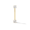 Thumbnail Image 0 of 10K Hollow Gold CZ Straight Barbell Set - 18G