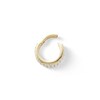 Thumbnail Image 1 of 10K Solid Gold CZ Outer Edge Hoop - 19G