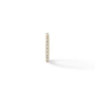 10K Solid Gold CZ Clicker Hoop - 19G