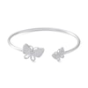 Thumbnail Image 1 of Cubic Zirconia Double Butterfly Cuff in Sterling Silver
