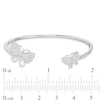 Thumbnail Image 2 of Cubic Zirconia Double Butterfly Cuff in Sterling Silver
