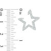 Thumbnail Image 2 of 1/20 CT. T.W. Diamond Star Outline Wrap Earrings in Sterling Silver
