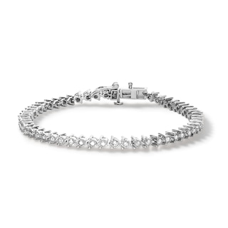 Sterling Silver 1 CT. T.W. Diamond Tennis Bracelet - 7"