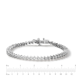 Sterling Silver 1 CT. T.W. Diamond Tennis Bracelet - 7"