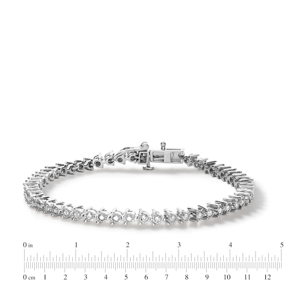 Sterling Silver 1 CT. T.W. Diamond Tennis Bracelet - 7"