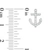 Thumbnail Image 2 of Cubic Zirconia Anchor Stud Earrings in Sterling Silver