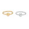 Thumbnail Image 1 of 018 Gauge 3.5mm Ball Captive Bead Ring Pair in Stainless Steel and Yellow IP - 3/8"