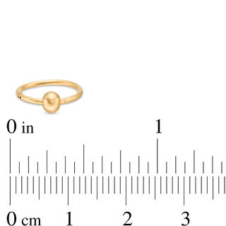 018 Gauge 3.5mm Ball Captive Bead Ring Pair in Stainless Steel and Yellow IP - 3/8"