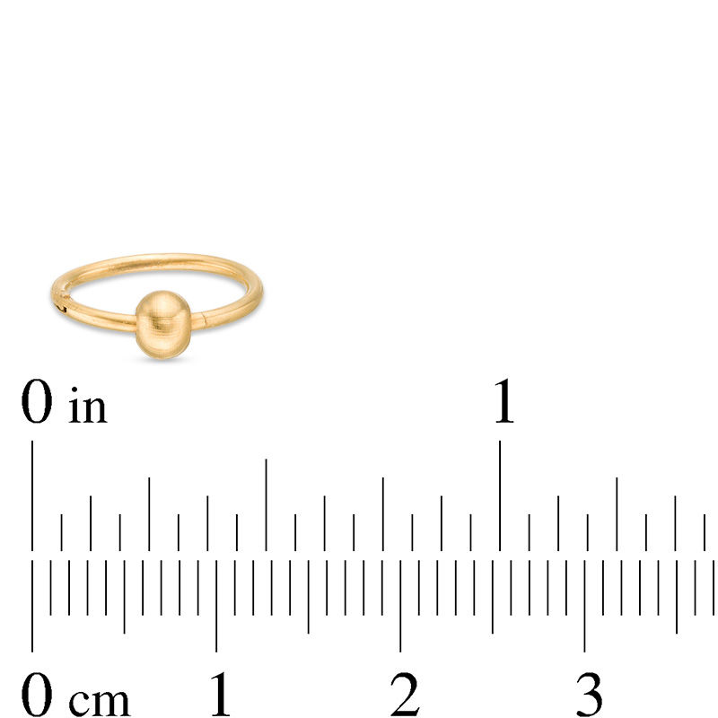 Main Image 2 of 018 Gauge 3.5mm Ball Captive Bead Ring Pair in Stainless Steel and Yellow IP - 3/8"