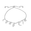 Thumbnail Image 1 of Cubic Zirconia Celestial Charm Bolo Bracelet in Sterling Silver - 9"