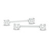 Thumbnail Image 0 of Stainless Steel CZ and Acrylic Barbell Set - 14G