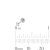 Thumbnail Image 6 of 018 Gauge Graduated Crystal Three Piece Cartilage Barbell Set in Solid Stainless Steel