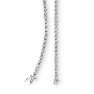 5/8 CT. T.W. Diamond Line Necklace in Sterling Silver - 22"