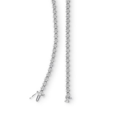 5/8 CT. T.W. Diamond Line Necklace in Sterling Silver - 22"