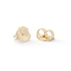 Thumbnail Image 1 of 1/2 CT. T.W. Diamond Multi-Shape "X" Cluster Cushion Frame Stud Earrings in 10K Gold