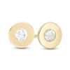 3mm Cubic Zirconia Disc Stud Earrings in 10K Gold