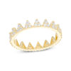 Thumbnail Image 0 of Cubic Zirconia Crown Ring in 10K Gold - Size 7