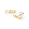 Thumbnail Image 0 of 10K Gold "QUEEN" Studs