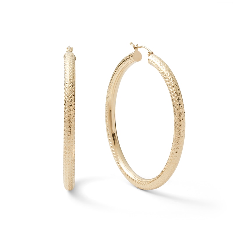 50mm Tube Hoop Earrings