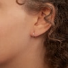 Thumbnail Image 2 of 14K Tube Hollow Gold Continuous Hoops