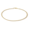 060 Gauge Mariner Chain Bracelet in 10K Hollow Gold - 7.5"