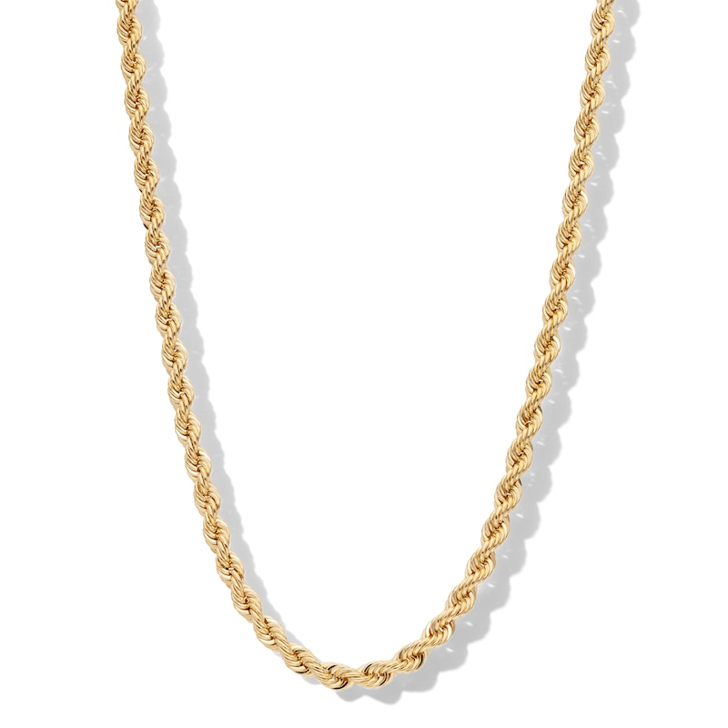 10K Hollow Gold Rope Chain - 20"