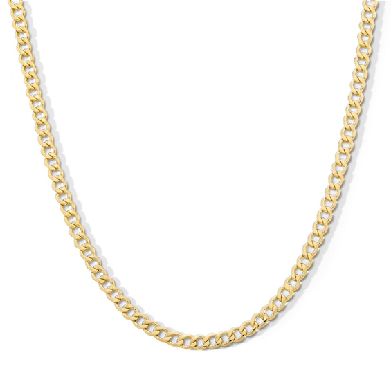 10K Hollow Gold Curb Chain - 22"