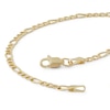 Thumbnail Image 1 of 060 Gauge Figaro Chain Bracelet in 10K Hollow Gold - 7.5"