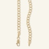 Thumbnail Image 1 of 4.4mm Diamond-Cut Curb Chain Necklace in 14K Hollow Gold - 20"