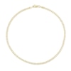 060 Gauge Curb Chain Anklet in 10K Hollow Gold - 10"