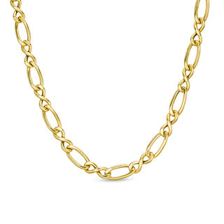 120 Gauge Figaro Infinity Chain Necklace in 10K Gold - 18"